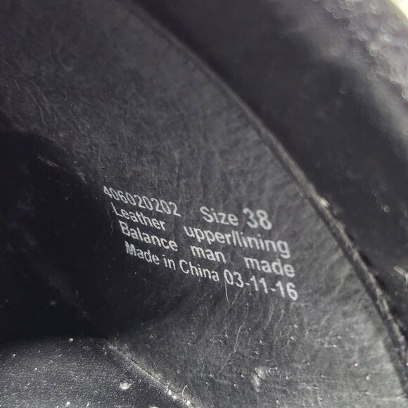 Dansko XP Womens 8/38 Professional Reflective Black Leather Slip-On Heeled Clogs - Picture 8 of 14